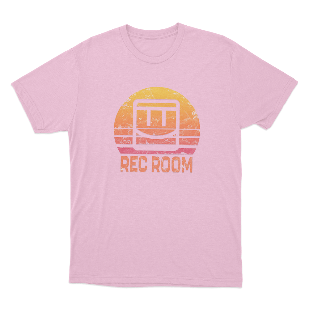 Distressed Retro Sunset Unisex T Shirt Pink Distressed Retro Sunset Unisex T Shirt Pink