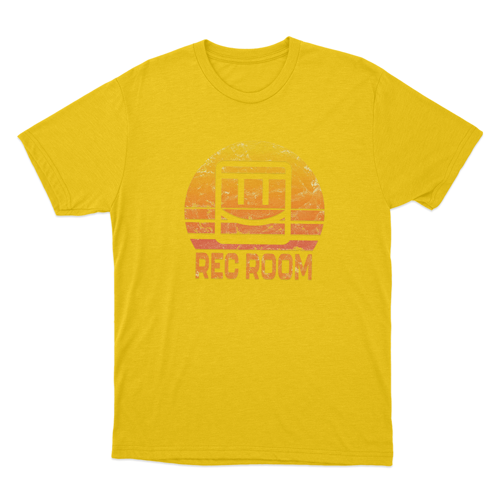 Distressed Retro Sunset Unisex T Shirt Yellow Distressed Retro Sunset Unisex T Shirt Yellow