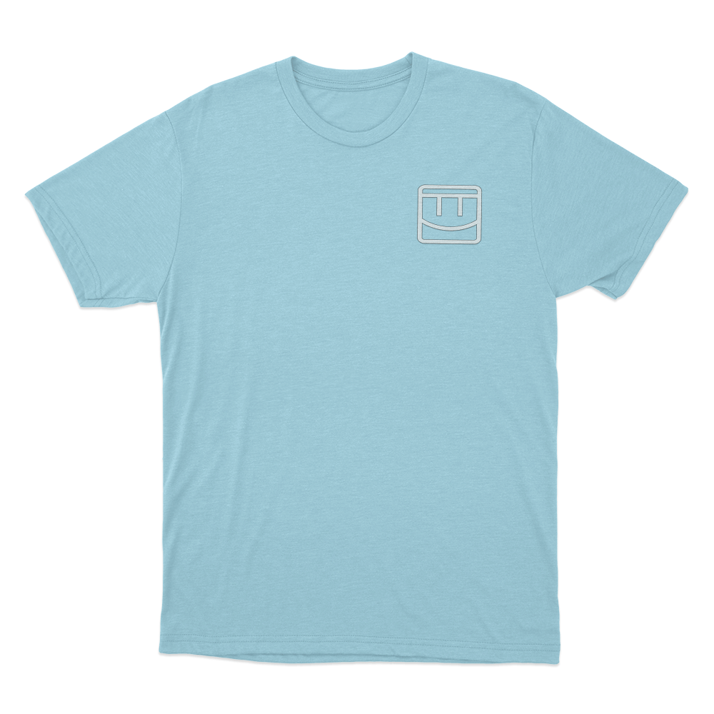 Rec Room Face Unisex T Shirt Sky Blue Rec Room Face Unisex T Shirt Sky Blue