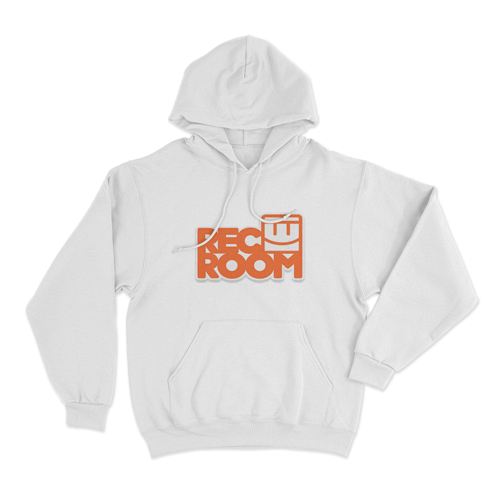 Rec Room Logo Unisex Hoodie White Rec Room Logo Unisex Hoodie White