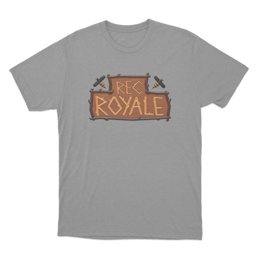 Rec Royale logo Unisex T Shirt Grey Rec Royale logo Unisex T Shirt Grey