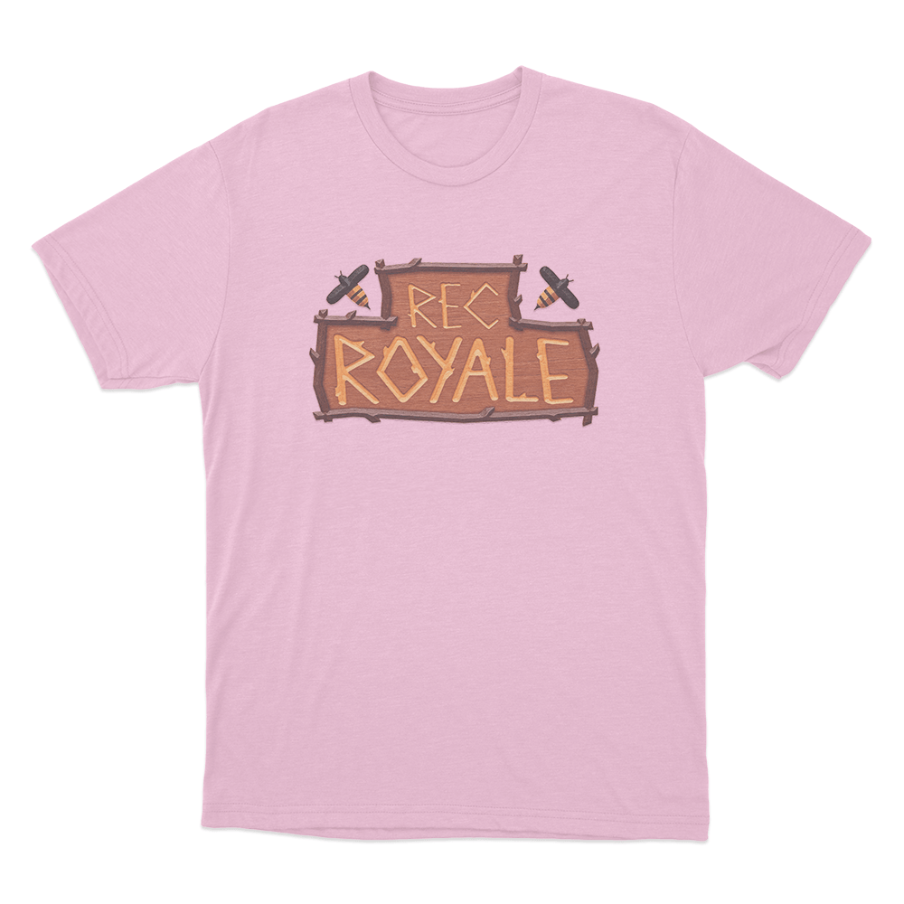 Rec Royale logo Unisex T Shirt Pink Rec Royale logo Unisex T Shirt Pink