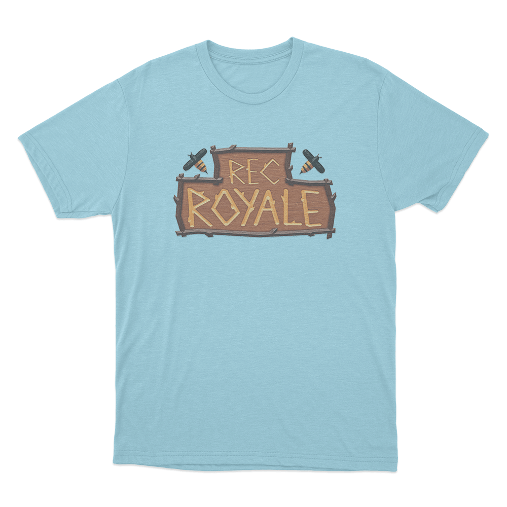 Rec Royale logo Unisex T Shirt Sky Blue Rec Royale logo Unisex T Shirt Sky Blue