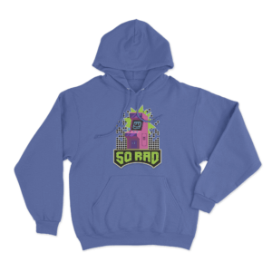 Retro Gamer Unisex Hoodie Blue